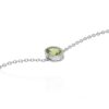Nanna Peridot Oval Rubover Bracelet Heidi Kjeldsen Jewellery BL4147 white2