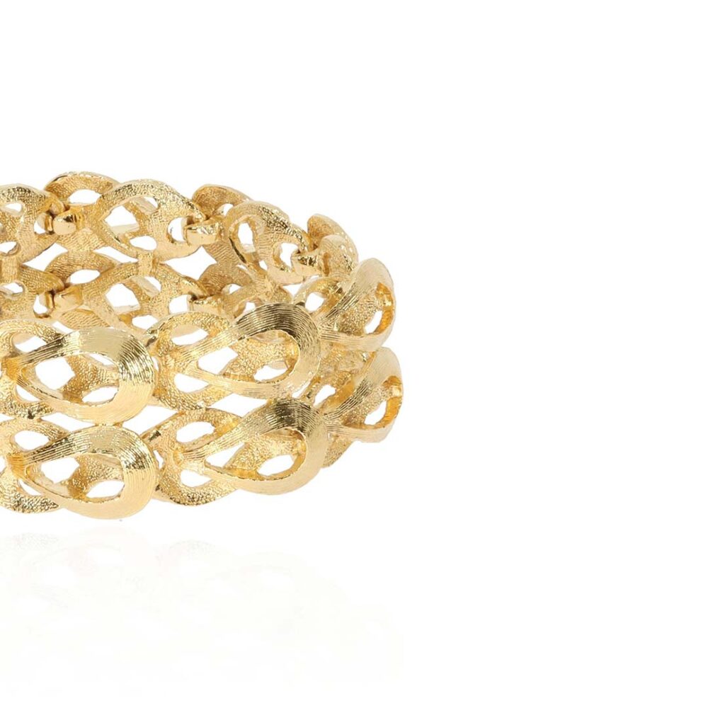 PLBL0003 Preloved Vintage Gold Plated Bracelet Heidi Kjeldsen Ltd white1