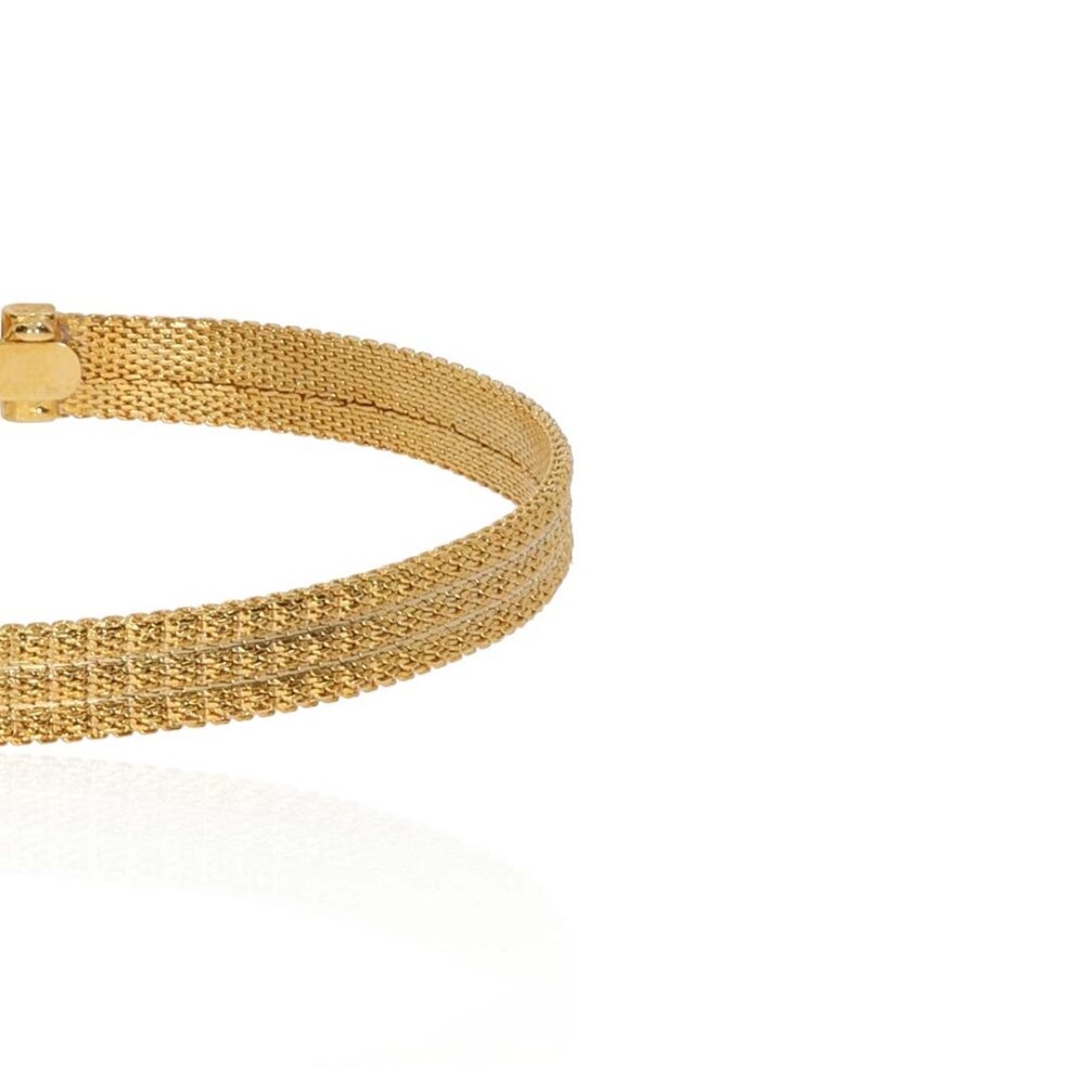 PLBL0004 Preloved Vintage Flat Gold Plated Bracelet Heidi Kjeldsen Ltd white3