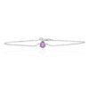 Viola Amethyst Oval Claw Set Bracelet Heidi Kjeldsen Jewellery BL4160 white1