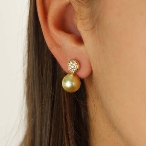Eliza Golden South Sea Pearl Diamond Earrings Heidi Kjeldsen Jewellers ER5079 (1)