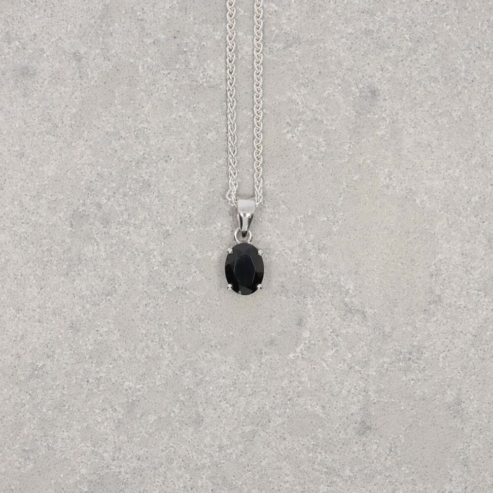 Grete Black Spinel Pendant Heidi Kjeldsen Jewellery P1618 still