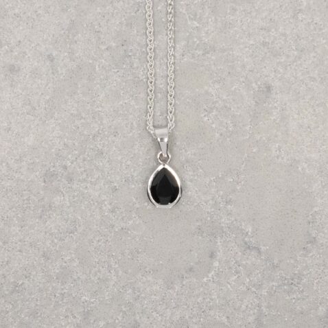 Grete Black Spinel Pendant Heidi Kjeldsen Jewellery P1620 still