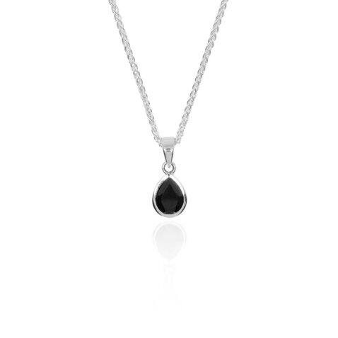 Grete Black Spinel Pendant Heidi Kjeldsen Jewellery P1620 white1