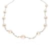 Margit Cultured Pearl Double Chain Necklace Heidi Kjeldsen Jewellers NL1322 white1