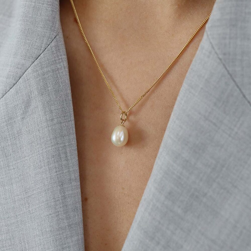 Margit Pearl Drop Pendant Heidi Kjeldsen Jewellers P1503