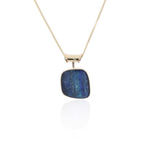 Per Boulder Opal Gold Pendant Heidi Kjeldsen Jewellery Pendant P1547 white