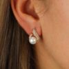 Jesper Diamond And Pearl Rose Gold Earrings Heidi Kjeldsen Jewellers ER5077