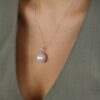 Margit Cultured Pearl and Diamond Cluster Pendant Heidi Kjeldsen Jewellers P1700