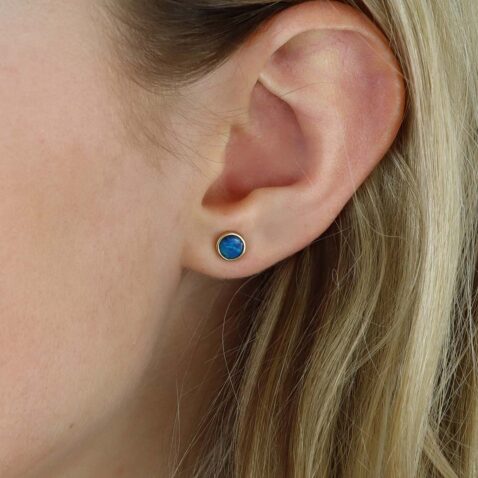 Per Black Opal Earrings Heidi Kjeldsen Jewellery ER4995 Model