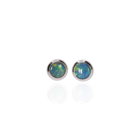 Per Opal 3mm Earrings Heidi Kjeldsen Jewellery ER5109 white1