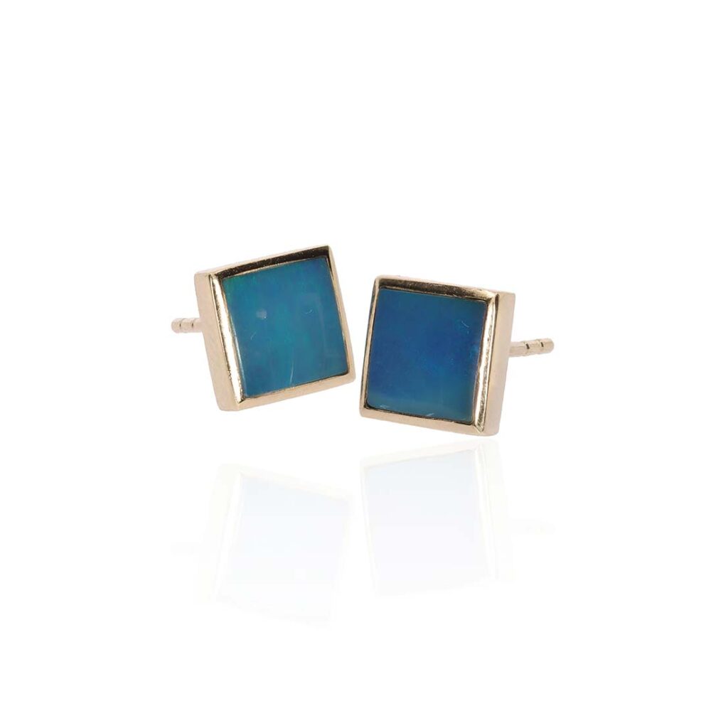 Per Opal Doublet Square Earrings Heidi Kjeldsen Jewellery ER5114 white1