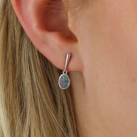 Per Opal Doublets Silver Drop Earrings Heidi Kjeldsen Jewellers ER5113 (2)