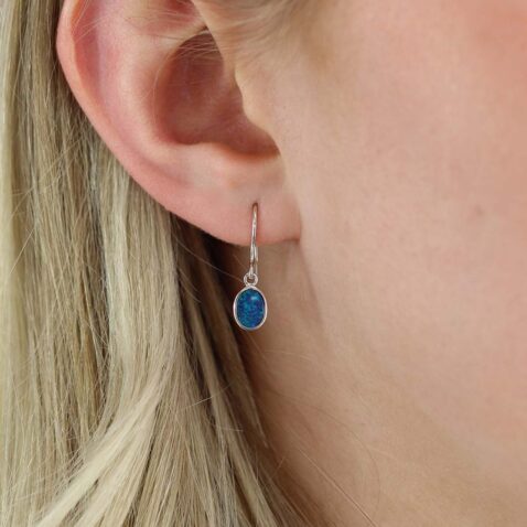 Per Opal Silver Drop Earrings Heidi Kjeldsen Jewellers ER5106