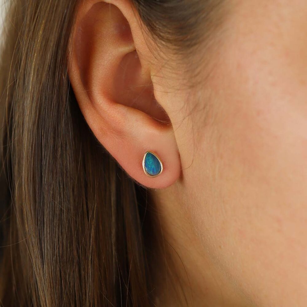 Per Pear Shaped Opal Earrings Heidi Kjeldsen Jewellers ER5118
