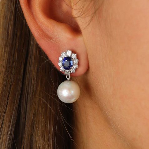 Sara Sapphire South Sea Pearl Earrings Heidi Kjeldsen Jewellers ER5080 (4)
