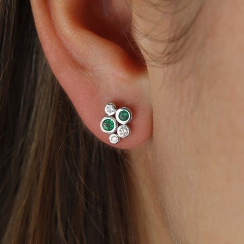 Trine Emerald Bubble Earrings Heidi Kjeldsen Jewellers ER5055A (4)