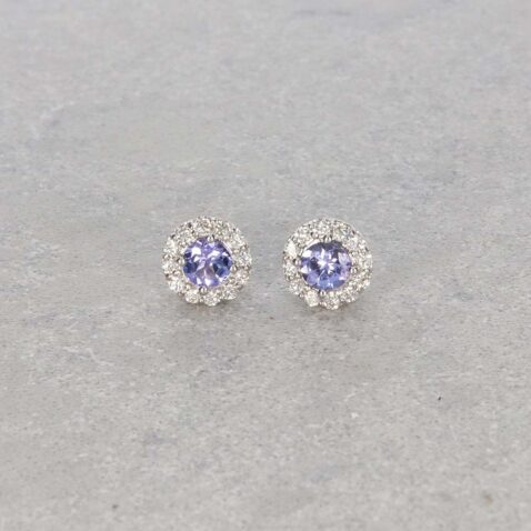 Viola Tanzanite Cluster Earrings by Heidi Kjeldsen Jewellery ER5056 still