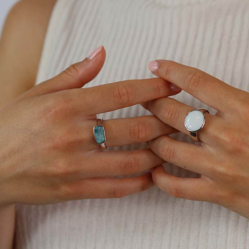 Boulder Opal Silver Rings Heidi Kjeldsen Jewellery 