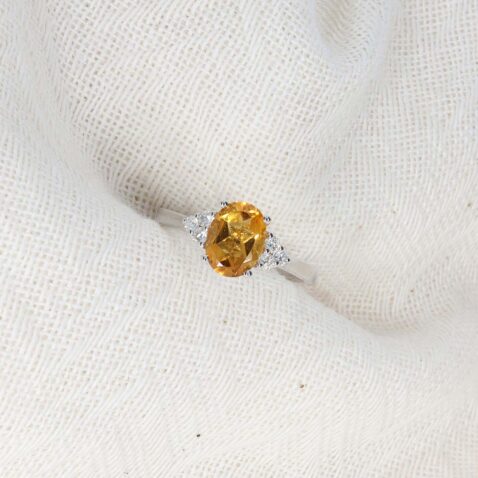 Dorit Citrine Diamond Ring Heidi Kjeldsen Jewellery R4994 still