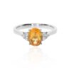 Dorit Citrine Diamond Ring Heidi Kjeldsen Jewellery R4994 white