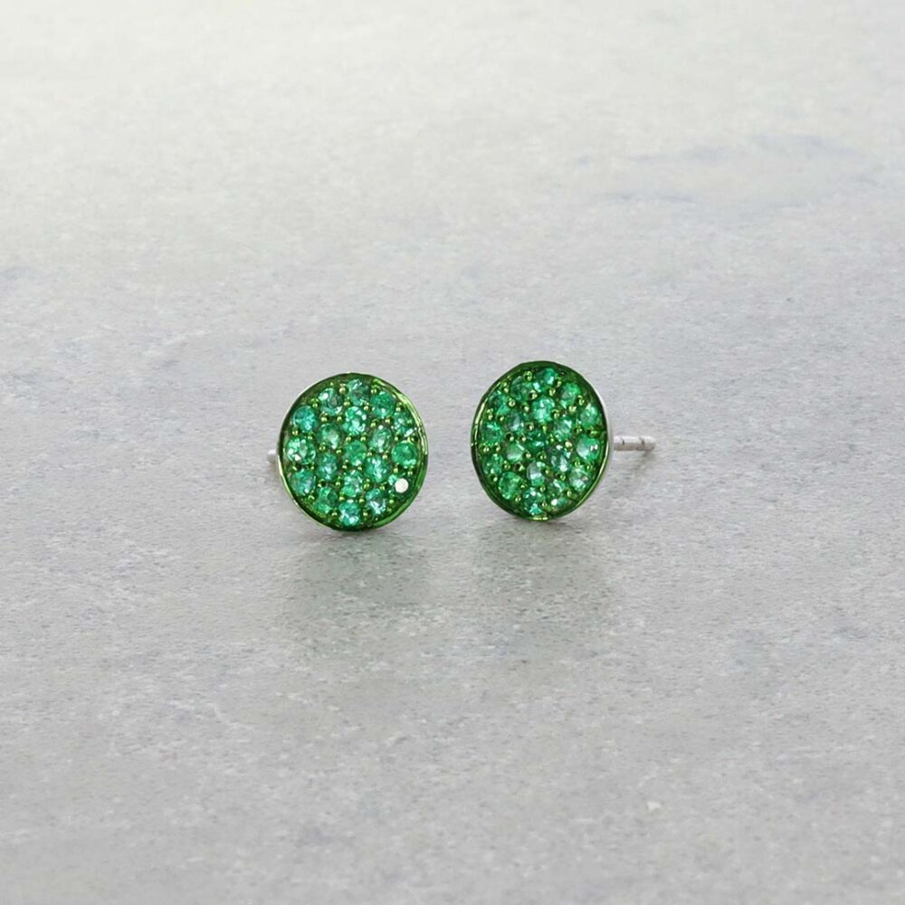 Jette Emerald Circle Earrings Heidi Kjeldsen Jewellery ER6000 still1