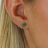 Jette Emerald Round Earrings Heidi Kjeldsen Jewellers ER6000 (1)