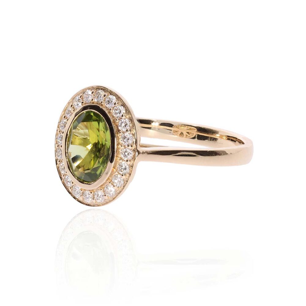 Nanna Peridot Diamond Ring Heidi Kjeldsen Jewellers R4993 white1