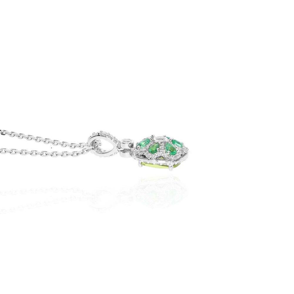 Nanna Peridot Emerald Diamond Pendant Heidi Kjeldsen Jewellery P1724 side1