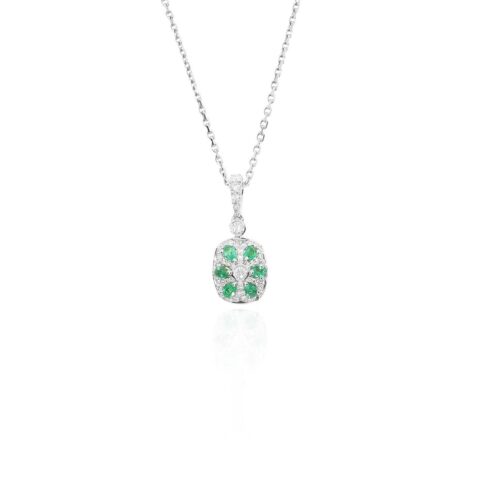 Nanna Peridot Emerald Diamond Pendant Heidi Kjeldsen Jewellery P1724 white