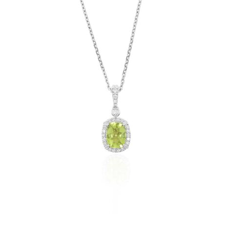 Nanna Peridot Emerald Diamond Pendant Heidi Kjeldsen Jewellery P1724 white1