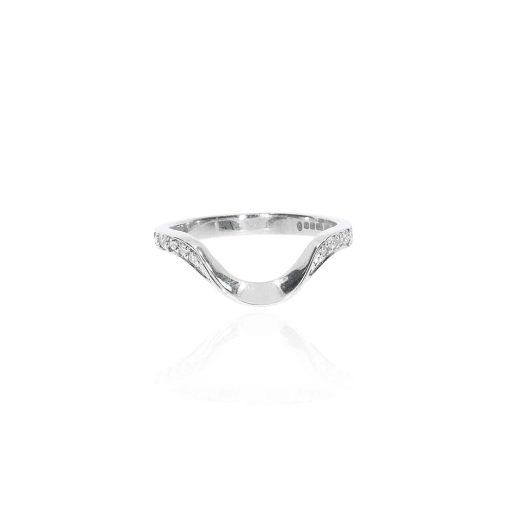 Sara Diamond Shaped Wedding Ring R4984 Heidi Kjeldsen Jewellery front jpg