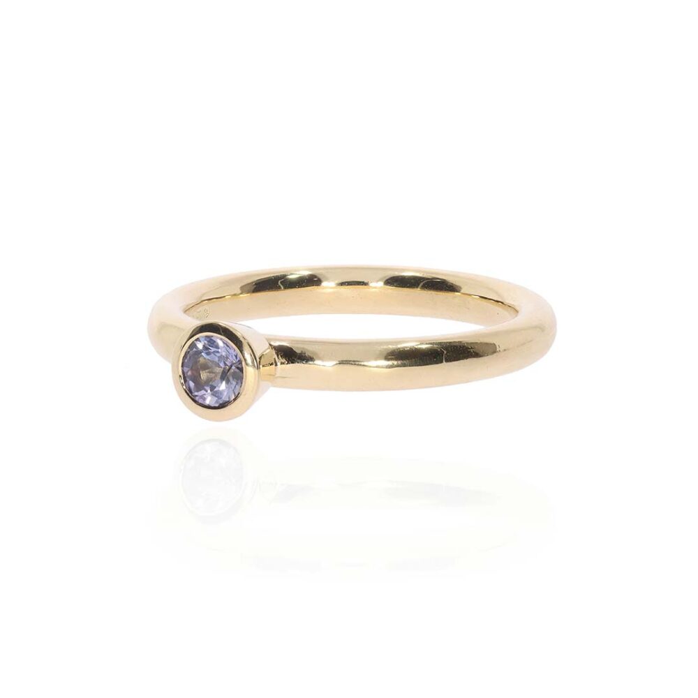 Sara Violet Sapphire Stacking Ring R5006 Heidi Kjeldsen Jewellery white1