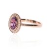 Viola Amethyst Diamond Rose Gold Ring Heidi Kjeldsen Jewellery R4977 white