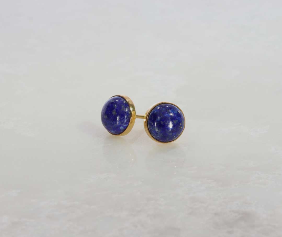 Lapis Lazuli Earstuds Heidi Kjeldsen jewellers ER2613 Still