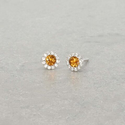 Dorit Citrine Cluster Silver Earrings Heidi Kjeldsen Jewellery ER4983 ER6054 still