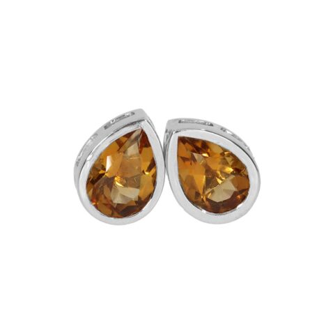 Dorit Citrine Oval Earrings Heidi Kjeldsen Jewellery ER4871 ER6064 white