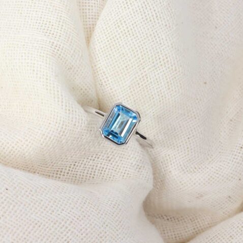 Freja Blue Topaz Silver Ring Heidi Kjeldsen Jewellery R1866 R5016 still