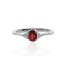 Lisbet Garnet and White Topaz ring Heidi Kjeldsen Jewellers R1849 R5020 white