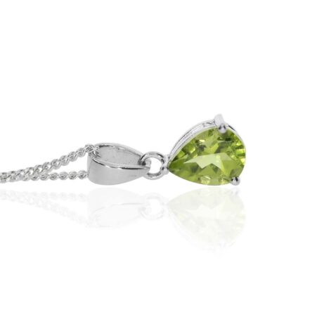 Nanna Heidi Kjeldsen Jewellery Peridot Sterling Pendant P1605 P1741 side