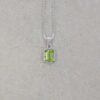 Nanna Peridot Octogen Silver Pendant Heidi Kjeldsen Jewellery P1609 P1746 still