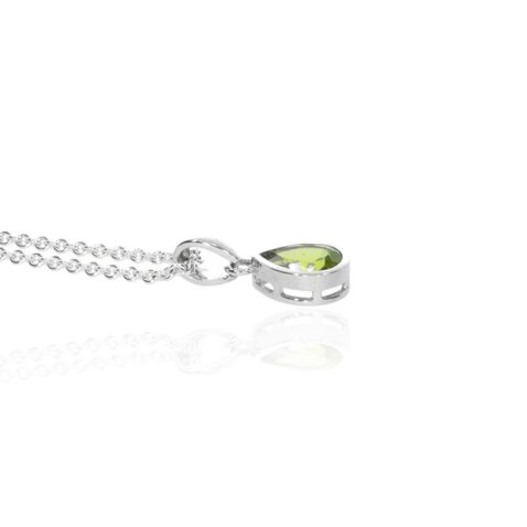 Nanna Peridot Pear Pendant Heidi Kjeldsen Jewellers P1608 P1747 white