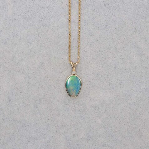 Per Opal Gold Pendant Heidi Kjeldsen jewellery P1717 still