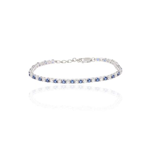 Sara Blue White Tennis Bracelet Heidi Kjeldsen Jewellery BL4102s BL4177 white