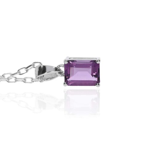 Viola Amethsyt and Silver Pendant Heidi Kjeldsen Jewellery P1612 P1742 side