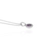 Viola Amythest Cluster Silver Pendant Heidi Kjeldsen Jewellery P1652 P1740 white