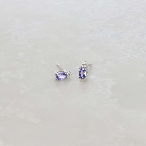 Viola Tanzanite White Topaz Silver Earrings Heidi Kjeldsen Jewellery ER4861 ER6063 still