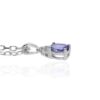 viola Tanzanite and White Topaz Silver Pendant Heidi Kjeldsen Jewellery P1578 P1749 White