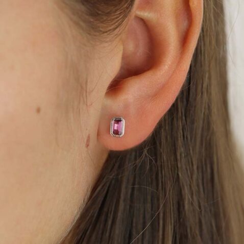 Alma Pink Tourmaline Earstuds Heidi Kjeldsen Jewellers ER6010 (1)