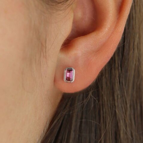 Alma Pink Tourmaline Earstuds Heidi Kjeldsen Jewellers ER6010